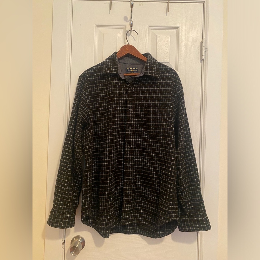 Club Room Vintage Wool Blend Flannel Shirt